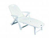 Лежак пляжный Shaf Croisette white
